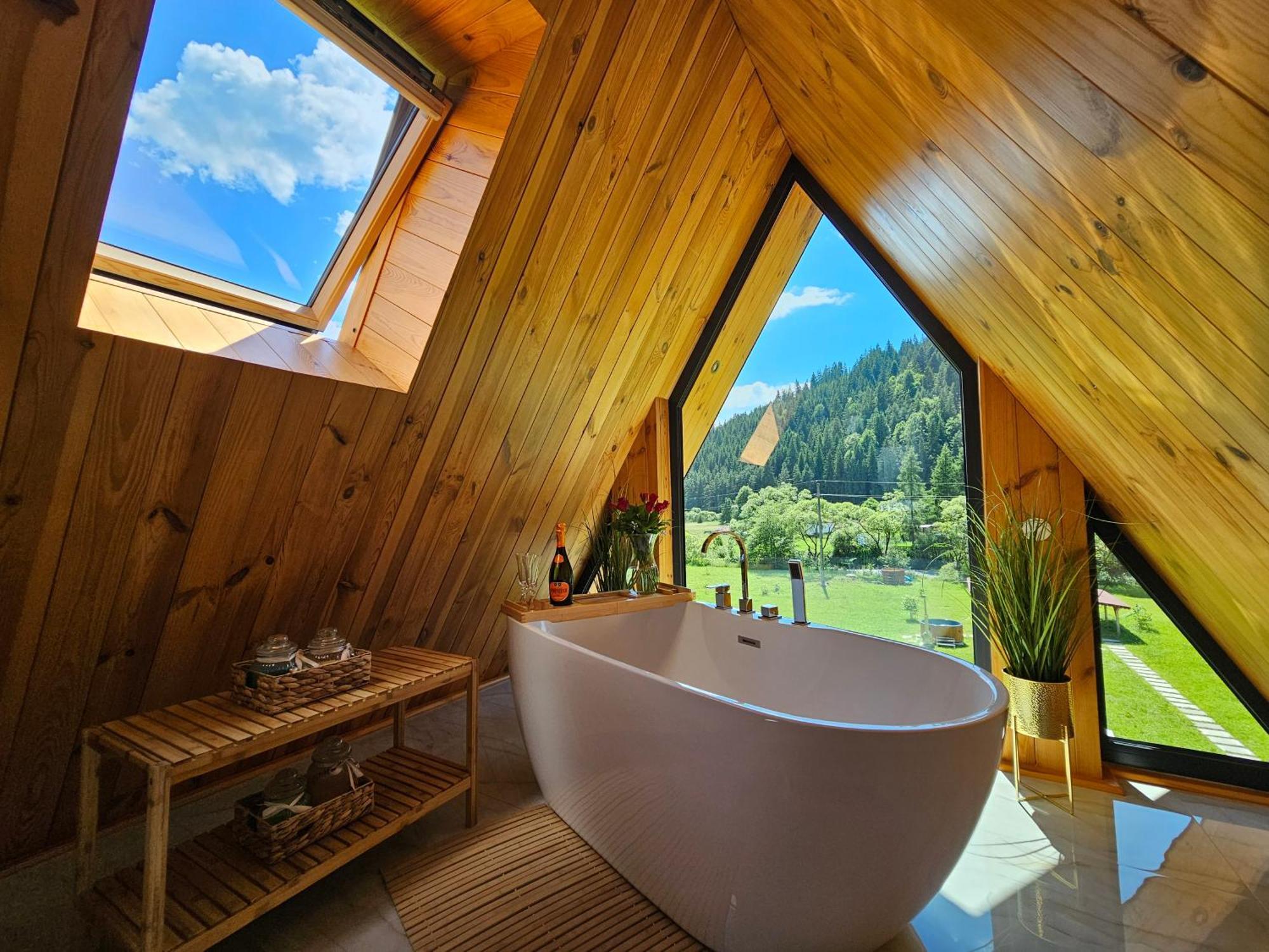 Cabana Cozy Cabin A Frame Топліца Екстер'єр фото